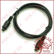 Кабель оптичний звуковий 1.5м Toslink plug чорний