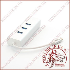 Адаптер Type C на USB 3.0 + LAN SVIVE