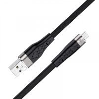 Кабель HOCO X53 2.4A 1.0m Angel silicone Micro USB black