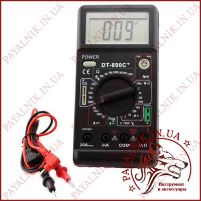 Мультиметр із термопарою універсальний Digital DT-890C+