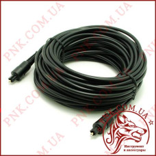 Кабель оптичний звуковий 10.0м Toslink plug чорний
