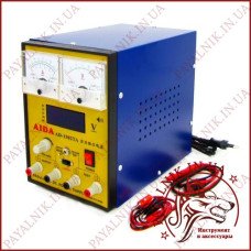 Лабораторний блок AIDA AD-1502TA, 15V 1.5A, ЦИФРОВА ТА АНАЛОГОВА ІНДИКАЦІЯ, АВТОВІДНОВЛЕННЯ КЗ