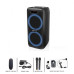 Bluetooth колонка Aspor A668 100W PARTYBOX, ПУЛЬТ, КАРАОКЕ 2 МІКРОФОНУ