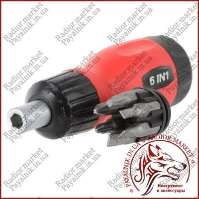 Викрутка реверсивна з комплектом насадок INTERTOOL VT-1009