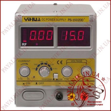 Лабораторний блок живлення YIHUA 1502DD+, 15B, 2A (12-1404)