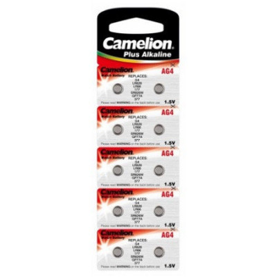Батарейка Camelion Alkaline 1.5v G4, LR626, LR66, 177, SR626W, GP77A, 377