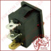 Перемикач KCD-1, ON-OFF 3-х контактний, 6A, 220V, чорний