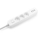 Подовжувач Xiaomi Mi Power Strip (3 розетки + 3 USB-port) XMCXB04QMEU White