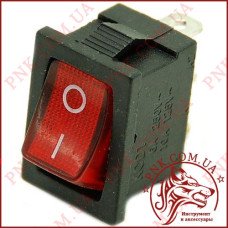 Перемикач KCD-1, ON-OFF 3-х контактний, 6A, 220V, чорний Перемикач KCD-1, ON-OFF 3-х контактний, 6A, 220V, чорний