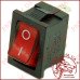 Перемикач KCD-1, ON-OFF 3-х контактний, 6A, 220V, чорний