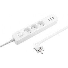 Подовжувач Xiaomi Mi Power Strip (3 розетки + 3 USB-port) XMCXB04QMEU White