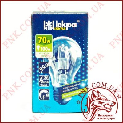 Лампочка ISKRA 70W E27 ECO енергозберігаюча, галогенна