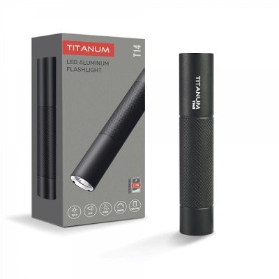 Ліхтарик ручний Titanum TLF-T14B 5000K 300Lm з регулюванням світла + Повербанк, (чорний)