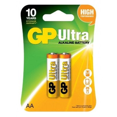 Батарейка GP Ultra alkaline 1.5V LR6 AA (15AU-U2) лужна