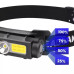 Ліхтарик налобний Headlamp BL-K33-1 від акумулятора Li-on 18650 зарядка від Micro USB + червоне світ