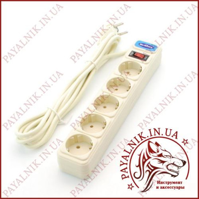 Мережевий фільтр-подовжувач SVITTEX SV-002 3м, 5 розеток, 2.2кВт