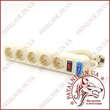 Мережевий фільтр-подовжувач SVITTEX SV-002 3м, 5 розеток, 2.2кВт