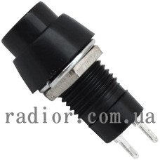 Кнопка середня PBS-11B без фіксації OFF-(ON) 2-х контактна, 1А, 250V чорна Кнопка середня PBS-11B без фіксації OFF-(ON) 2-х контактна, 1А, 250V чорна