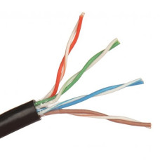 Кабель кручена пара KW-Link Сat.5e 4x2 (0,51CCA), (RJ-45), 8 жил, зовнішній, чорний, 1 метр Кабель кручена пара KW-Link Сat.5e 4x2 (0,51CCA), (RJ-45), 8 жил, зовнішній, чорний, 1 метр