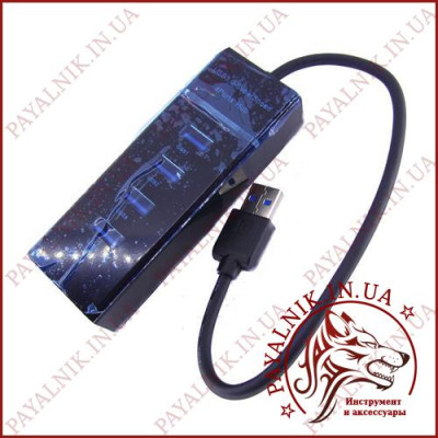 Концентратор HUB USB 3.0 4 PORT LED MODEL 303