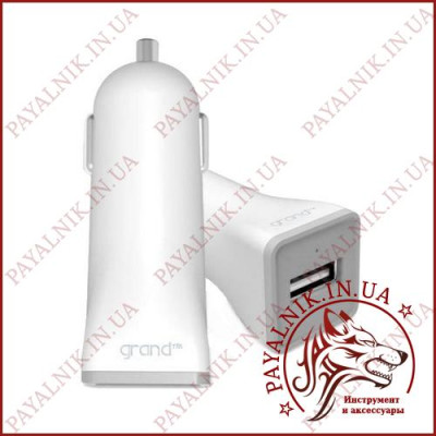 Автомобільний зарядний пристрій Grand C1 5v 1a white