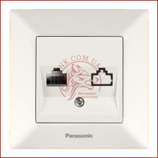 Розетка інтернет RJ45 CAT5E біла Panasonic arkedia slim (WNTC0404-2WH) (480200225)