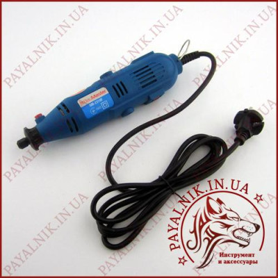 Міні дриль гравер Bau Master GM-2310F 200W (Кейс, гнучкий вал, насадки)