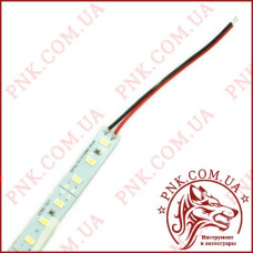 Світлодіодна стрічка лінійка BRT 12V 24W, 72 LED (5630), біла (6500K), зі скотчем