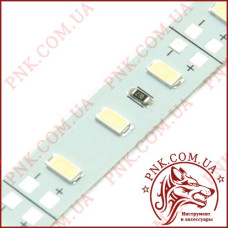 Світлодіодна стрічка лінійка BRT 12V 24W, 72 LED (5630), біла (6500K), зі скотчем