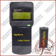 Кабельний тестер кручений пари SC8108, з пошуком обриву, Tcom (12-0941)