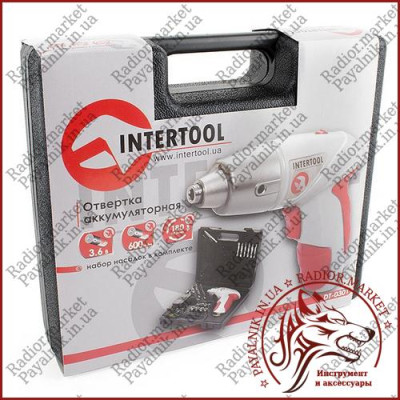 Шуруповерт викрутка акумуляторна INTERTOOL DT-0301