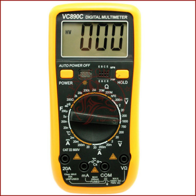 Мультиметр універсальний Digital VC-890C, автовимкнення, захист, продзвонювання