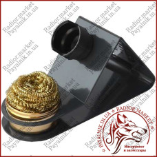 Підставка для паяльника ZD-10W, металева губка для чищення жала