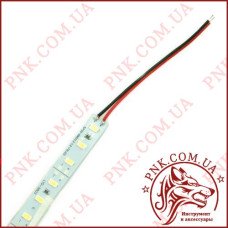 Світлодіодна стрічка лінійка BRT 12V 24W, 72 LED (5630), біла (6500K), зі скотчем