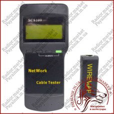 Кабельний тестер кручений пари SC8108, з пошуком обриву, Tcom (12-0941)