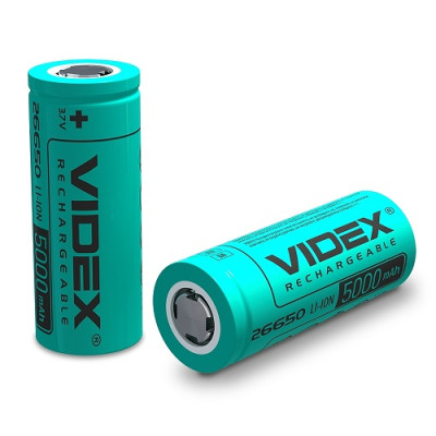 Акумулятор Li-on Videx 26650 5000mAh