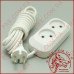 Подовжувач мережі SVITTEX SV-009-3 3м, 2 розетки, 2.2кВт