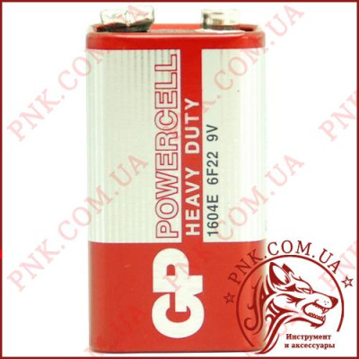 Батарейка "крона" 9V GP PowerCell (heavy duty) 6LF22