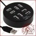 Концентратор USB HUB 8 портів v2.0 480Mbps 60см. круглий