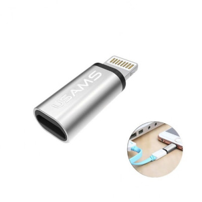 Перехідник живлення USAMS із Micro USB на Lightning (US-SJ049)