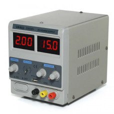 Лабораторний блок живлення YIHUA 1502D+, цифрова індикація + USB 15B, 2A (12-1402)