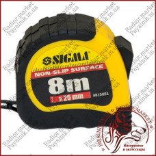 Рулетка Sigma 8 метрів Shiftlock (ширина 25 мм)