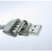 Подовжувач USB (шт.A-гн.А) version 2,0, діам.-4,5мм, 1м., сірий Подовжувач USB (шт.A-гн.А) version 2,0, діам.-4,5мм, 1м., сірий
