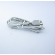 Подовжувач USB (шт.A-гн.А) version 2,0, діам.-4,5мм, 1м., сірий