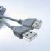 Подовжувач USB (шт.A-гн.А) version 2,0, діам.-4,5мм, 1,8м., сірий Подовжувач USB (шт.A-гн.А) version 2,0, діам.-4,5мм, 1,8м., сірий