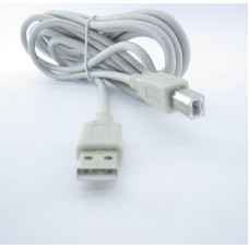 Шнур USB TCOM (шт.A-шт.В), version 2,0, діам.-4.5мм, 3м., сірий (5-0733)