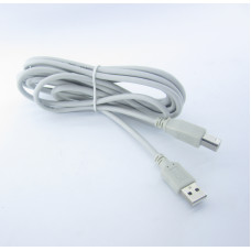 Шнур USB TCOM (шт.A-шт.В), version 2,0, діам.-4.5мм, 3м., сірий (5-0733)