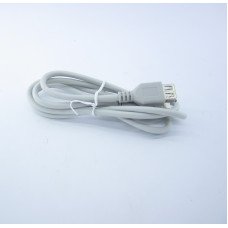 Подовжувач USB (шт.A-гн.А) version 2,0, діам.-4,5мм, 1м., сірий