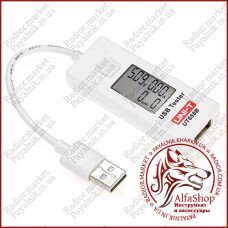Тестер USB з вимірюванням ємності UNI-T UT658B (амперметр, вольтметр) Тестер USB з вимірюванням ємності UNI-T UT658B (амперметр, вольтметр)