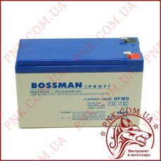 Акумулятор свинцево-кислотний Bossman Profi 12V 9AH VRLA AGM (6FM9)